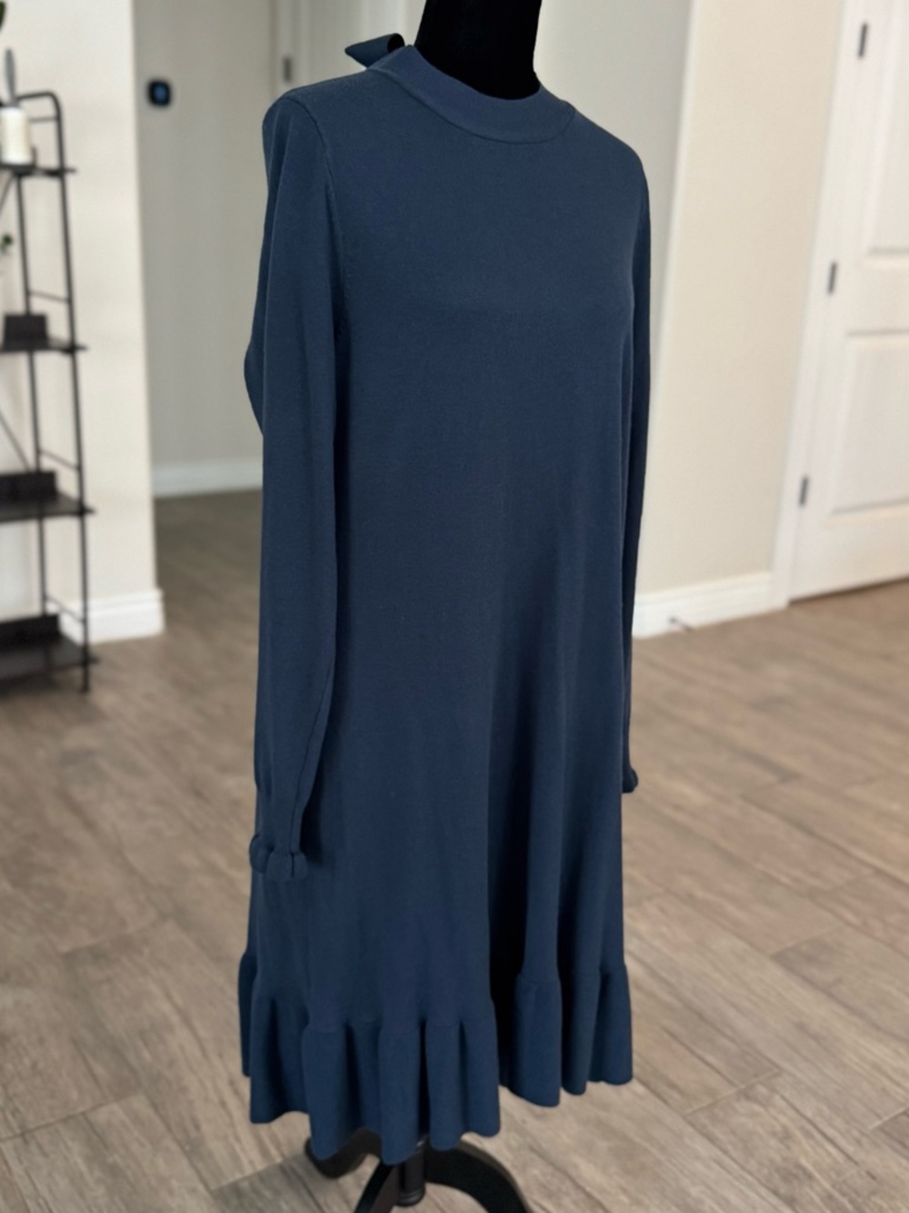 Ann Taylor LOFT Blue Sweater Dress Size L
